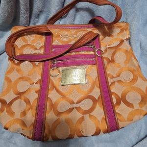 Coach tote bag orange